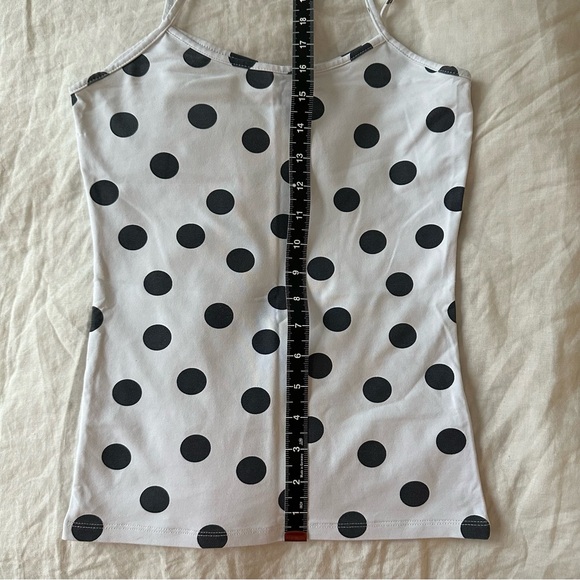 Zara Black and White Polka Dot Cami Tank - Picture 4 of 6